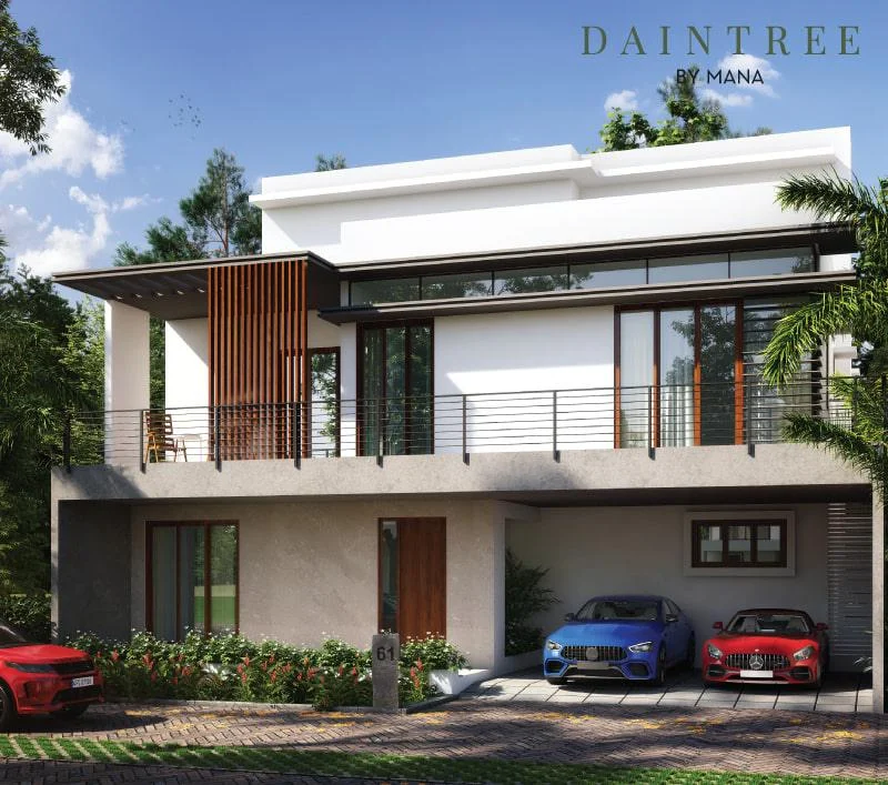 Daintree by Mana luxury villas on Sarjapur Road - 4 BHK Australian rainforest-inspired homes with private gardens and sustainable technology features