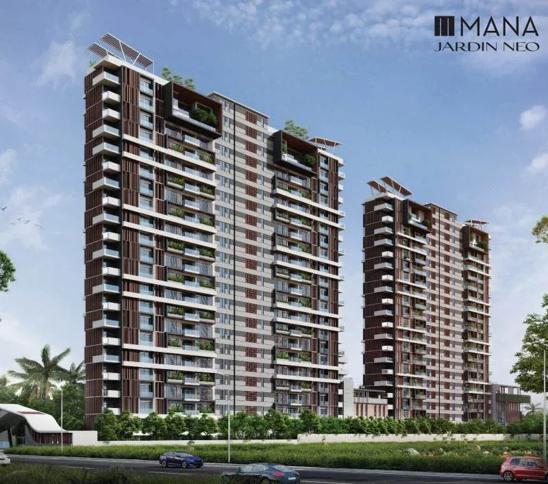 Mana Jardin completed luxury residential project - Premium apartments with garden-themed design and upscale amenities successfully delivered in Bangalore