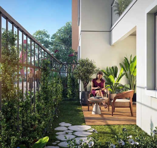 Daylight façade of Mana Vista high-rises rising above landscaped podiums in East Bangalore
