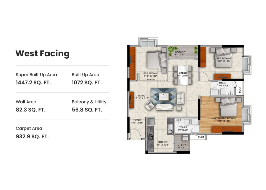3bhk-west-facing